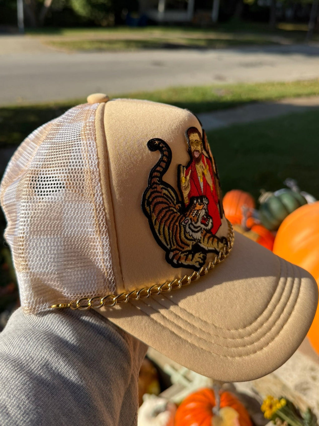 Mahomes and Kelce Checked - Trucker Hat