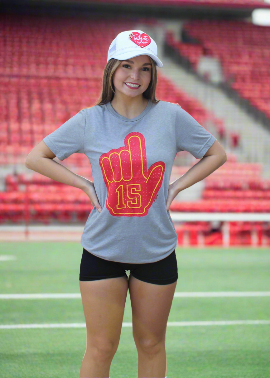 Texas True Threads Foam Finger #15 Tee By: Randi Mahomes