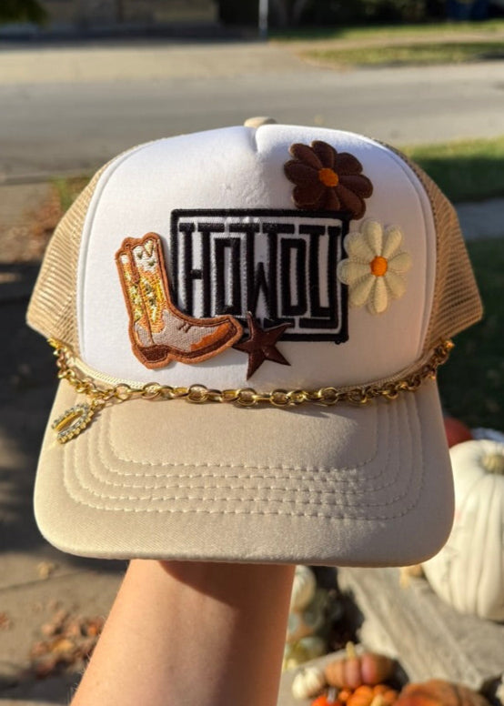 Howdy Brown Chain - Trucker Hat