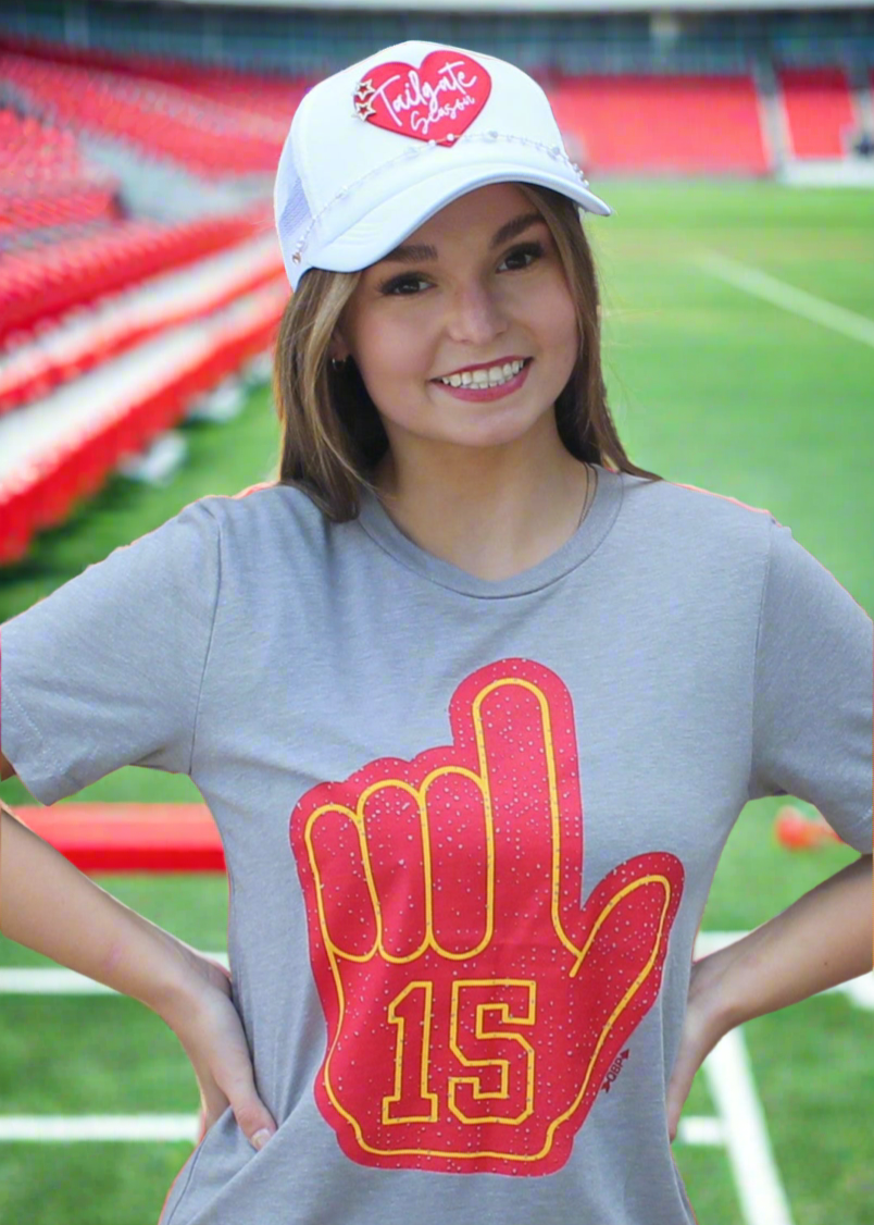 Texas True Threads Foam Finger #15 Tee By: Randi Mahomes