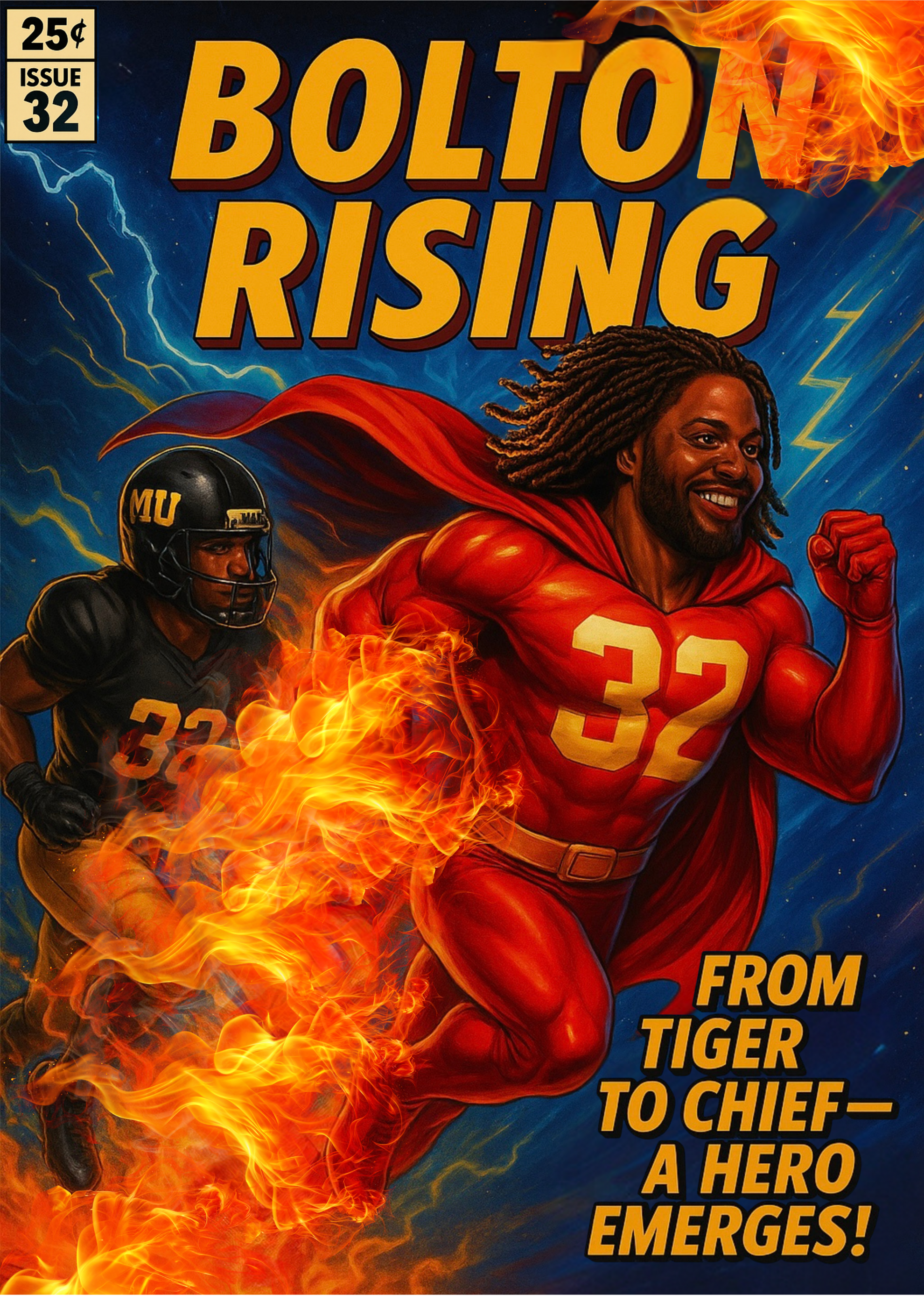 Unisex Bolton Rising Comic Tee – From Tiger to Chief