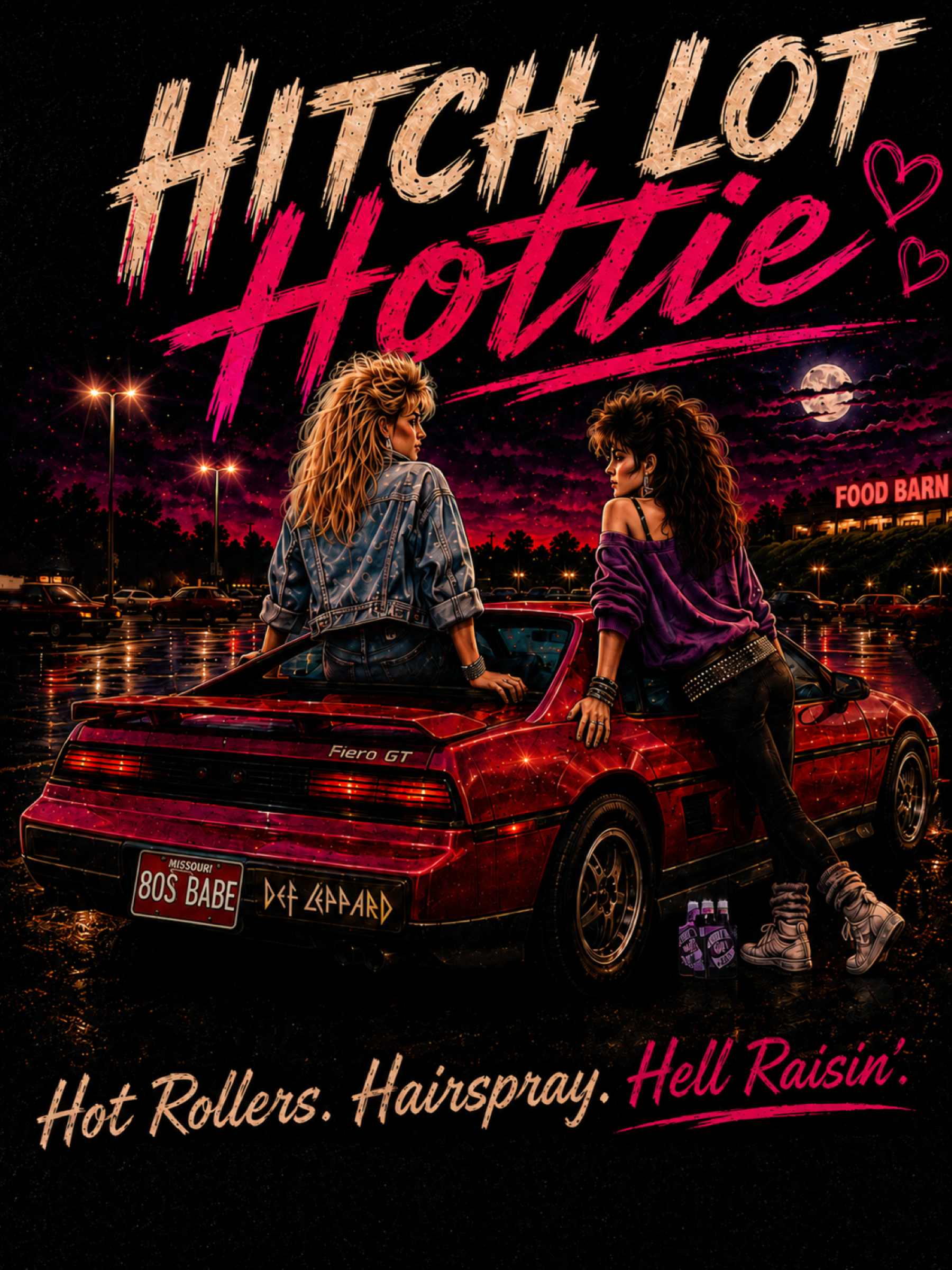 Hitch Lot Hottie Graphic Tee – 80s Vintage Female Tee
