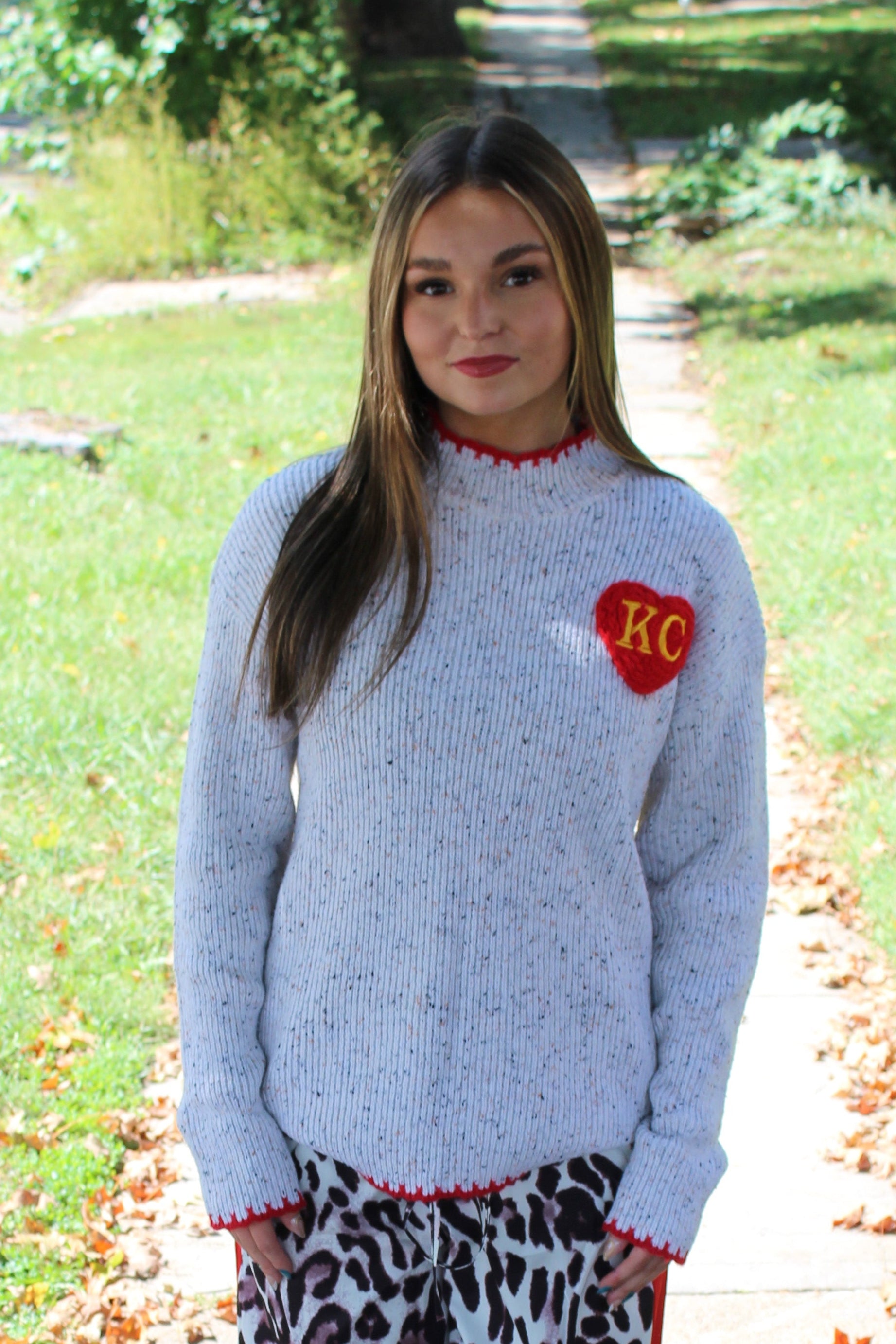 Chief's Have My Heart Mock Turtle Neck Sweater