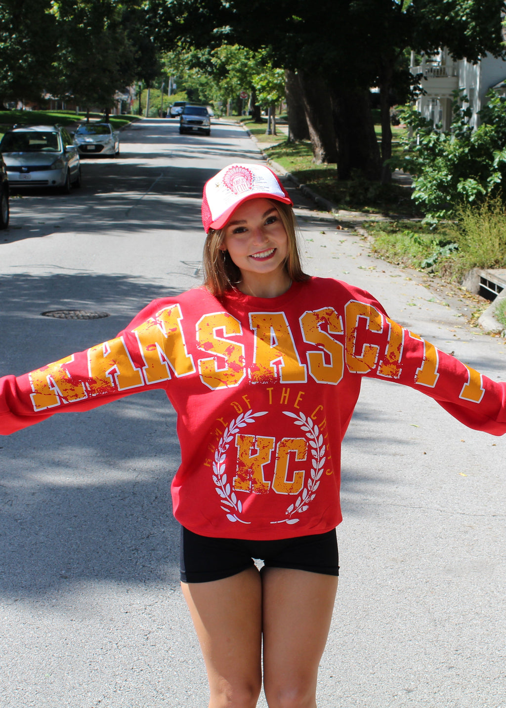 Big Red Energy Crewneck – Kansas City Statement Sweatshirt