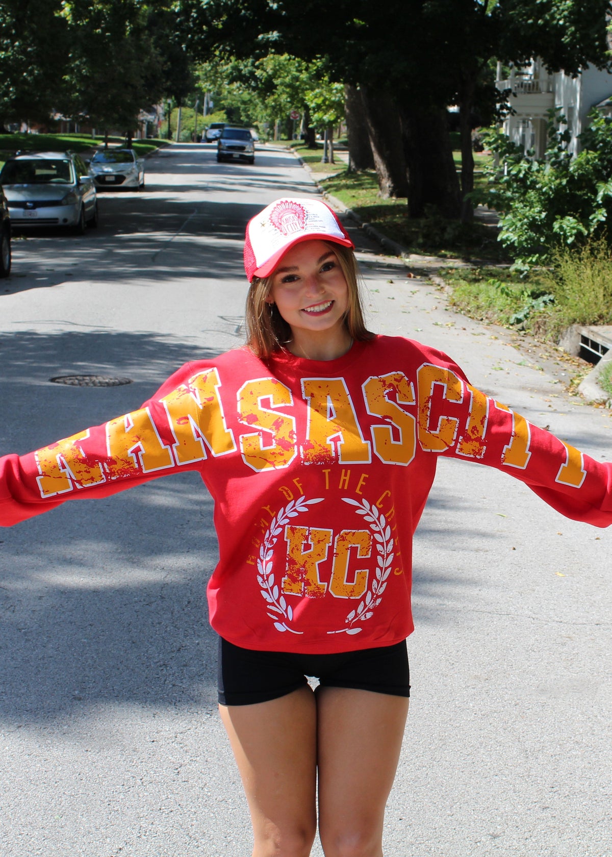 Big Red Energy Crewneck – Kansas City Statement Sweatshirt