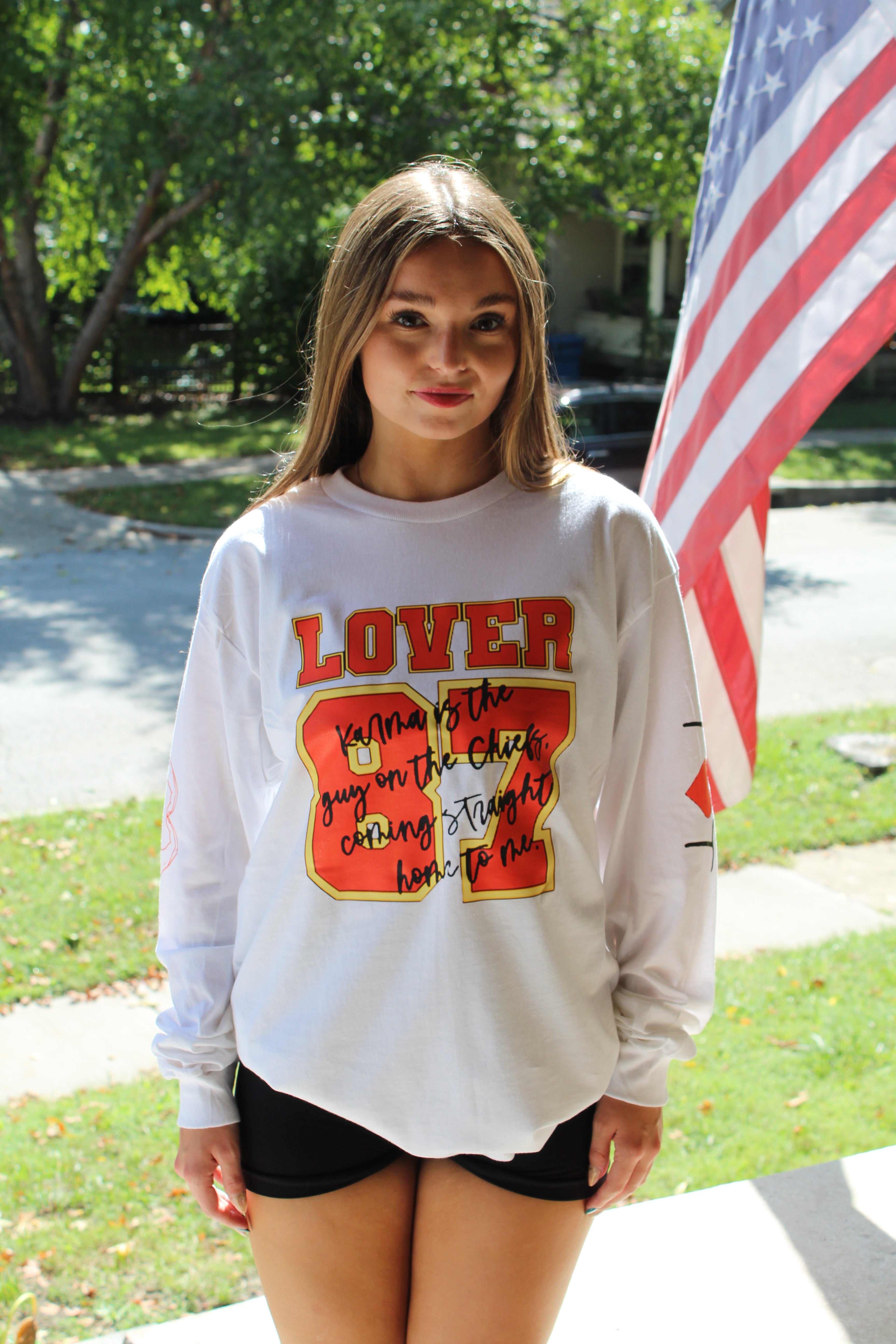Lover Long Sleeve Tee in White