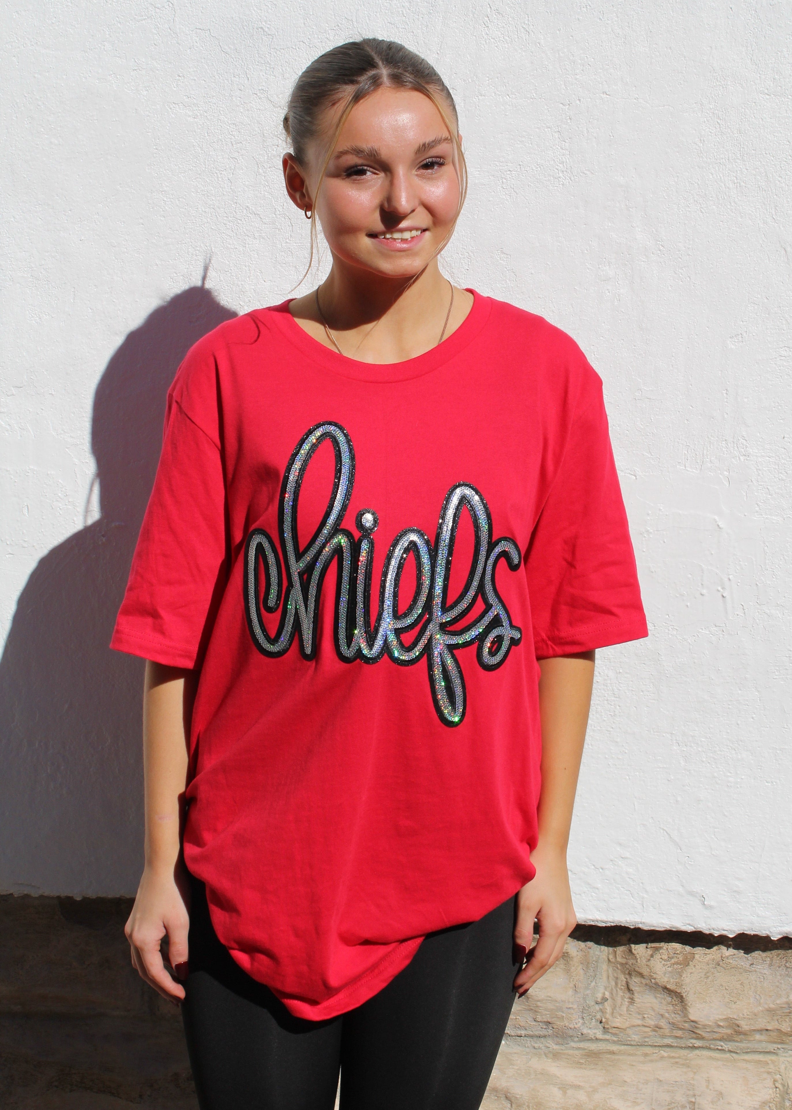 Chiefs Sequin Letter Tee
