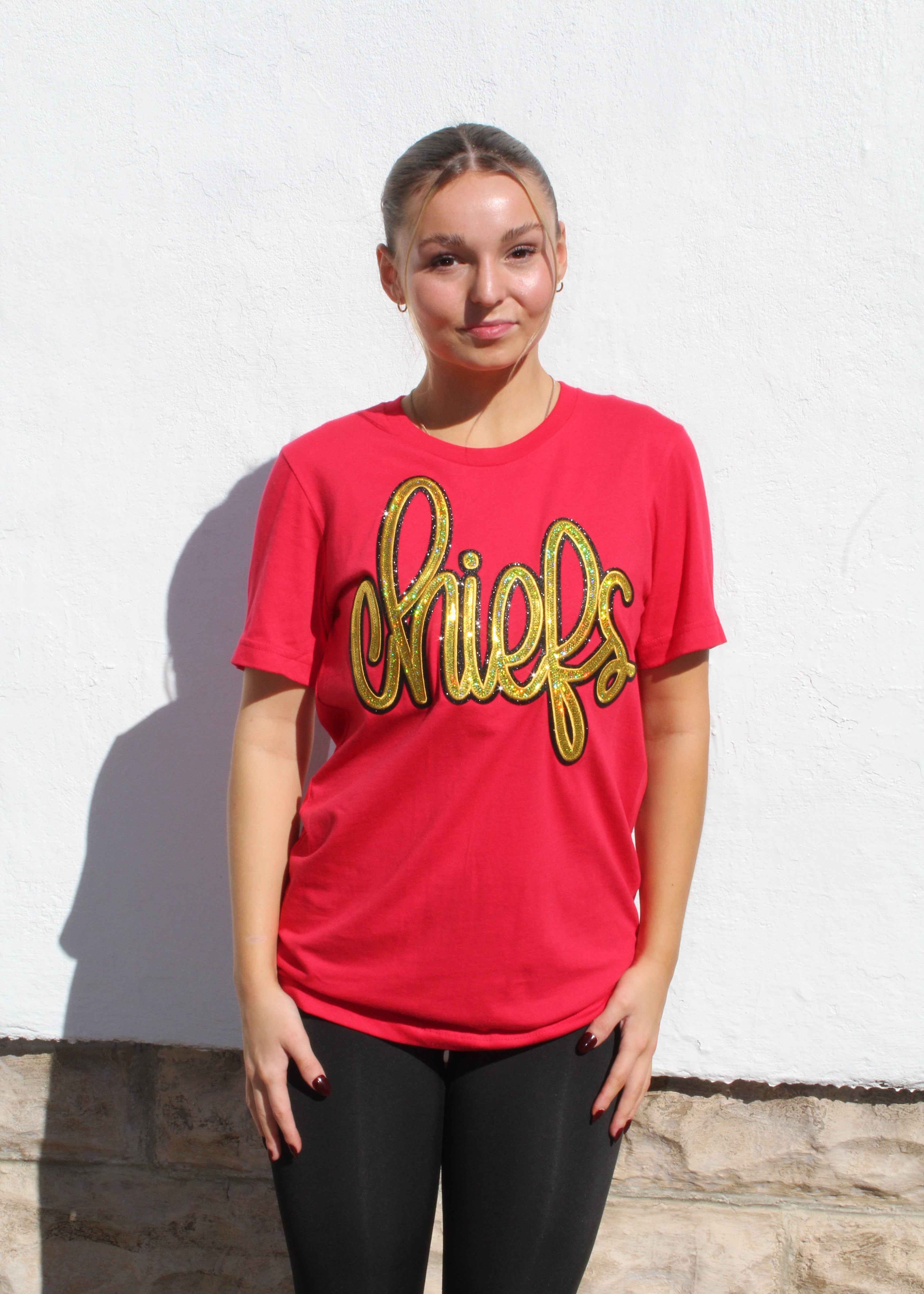 Chiefs Sequin Letter Tee