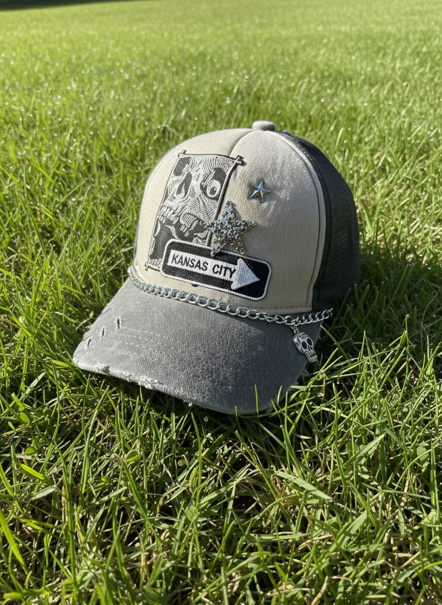 Kansas City Outlaw Trucker Hat 🤍🖤