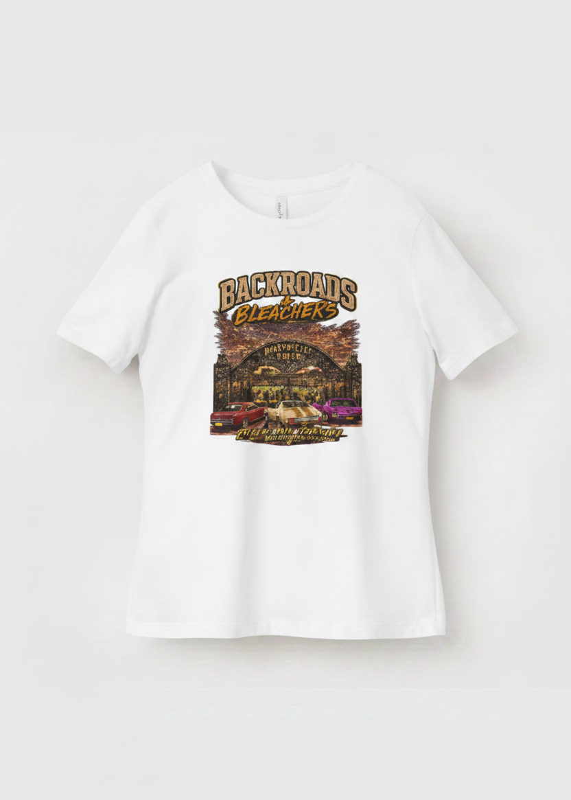 Backroads Bleachers White Tee